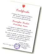 Certificato della Agenzia Provinciale per la Prolegione dell ambiente